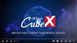 The iXflash Cube: Backup your iPhone and iPad while it's charging to give you peace of mind.